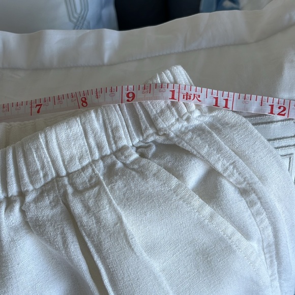 White Linen free wear by Johnathan Hoenscheidt M unisex’s pants w/ pockets - Picture 6 of 7